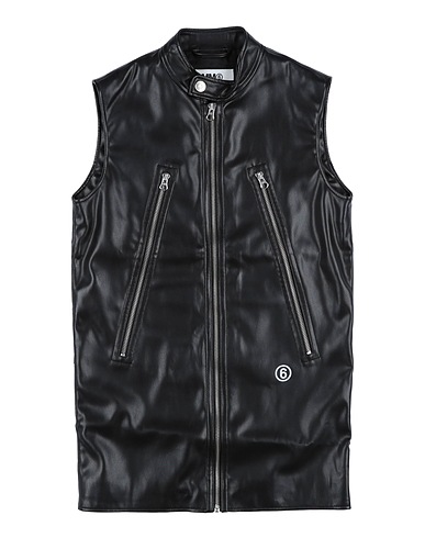 MM6 MAISON MARGIELA Jacket Black 100% Polyester, Polyurethane