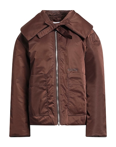 GANNI Jackets MARRONE 100% Polyester