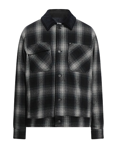 WOOLRICH Shell jacket WOOL TRUCKER JACKET / 
 Black 65% Wool, 15% Polyamide, 15% Polyester, 5% Other Fibres, Cotton