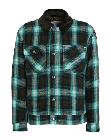 WOOLRICH Blouson WOOL TRUCKER JACKET /
65% Laine, 15% Polyamide, 15% Polyester, 5% Autres fibres, Coton