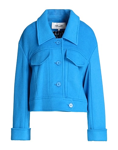 DIANE VON FURSTENBERG Jacket Azure 100% Wool