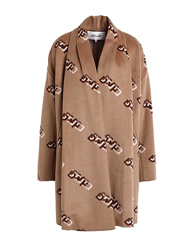 DIANE VON FURSTENBERG Mantel Kamel 45% Wolle, 35% Polyester, 16% Acryl, 3% Nylon, 1% Elastan