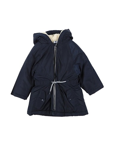 PETIT BATEAU Coat Navy blue 100% Polyester