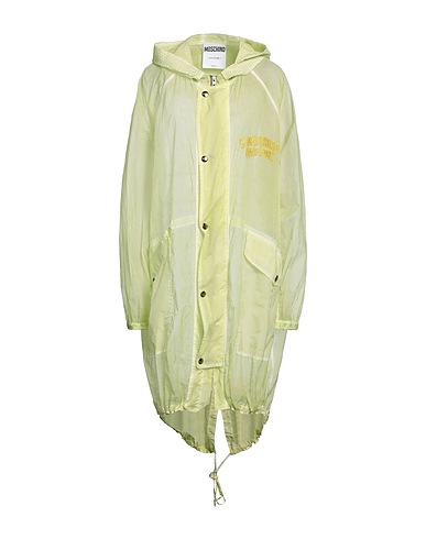 MOSCHINO Full-length jacket Pastel yellow 100% Polyamide