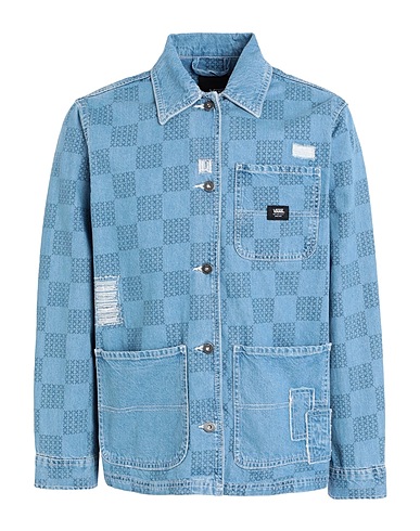 VANS Denim jacket MENDED CHECK DENIM PRINTED JACKET
 Blue 100% Cotton