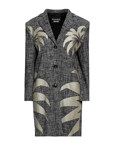 BOUTIQUE MOSCHINO Coat Black 60% Cotton, 40% Polyester