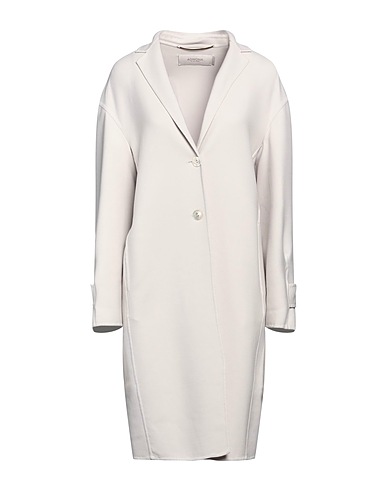 AGNONA Full-length jacket Light grey 97% Wool, 2% Elastane, 1% Polyamide, Viscose, Lyocell