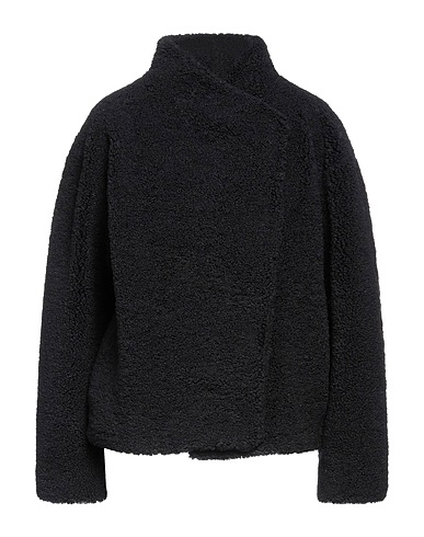 JUVIA Teddy Coat Black 100% Polyester