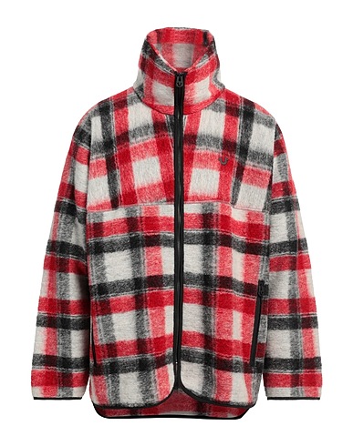 TRUE RELIGION Jacke Rot 50% Polyester, 47% Wolle, 3% Andere Fasern