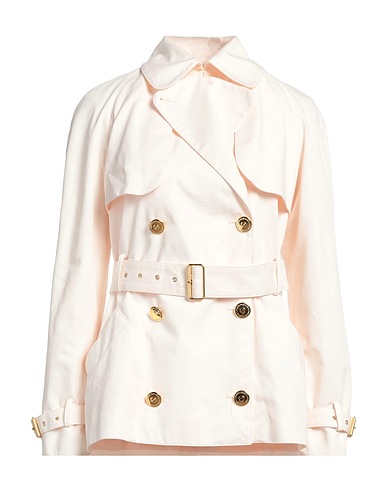 ELISABETTA FRANCHI Double breasted pea coat Light pink 100% Cotton