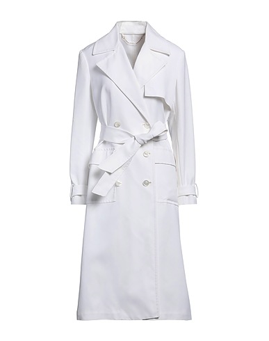 KITON Double breasted pea coat White 100% Polyamide