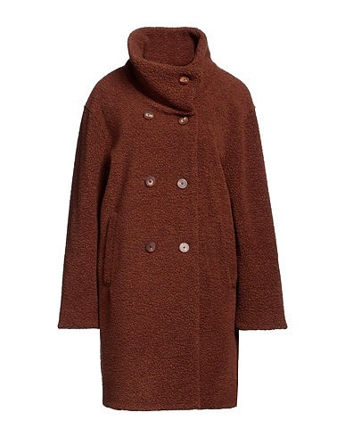 HARRIS WHARF LONDON Coat Brown 64% Wool, 23% Polyamide, 8% Polyester, 5% Other Fibres