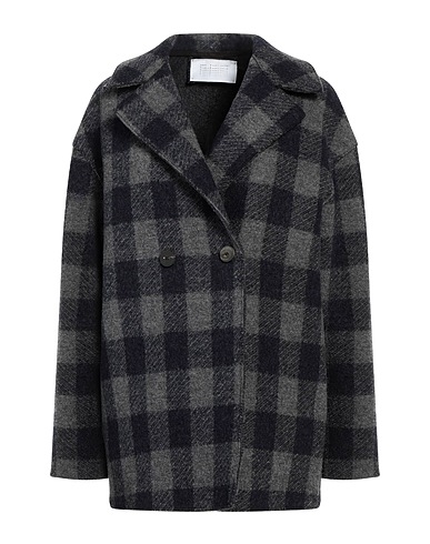 HARRIS WHARF LONDON Coat Navy 100% Virgin Wool