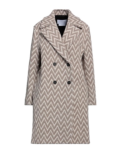 HARRIS WHARF LONDON Caban et veste croisée Gris taupe 62% Laine, 23% Polyamide, 10% Polyester, 5% Autres fibres