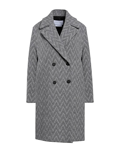 HARRIS WHARF LONDON Coat Grey 62% Wool, 23% Polyamide, 10% Polyester, 5% Other Fibres