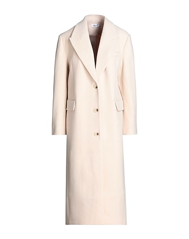 EDITED Παλτό Domenika Coat (GRS) Κρεμ 50% Ανακυκλωμένος πολυεστέρας, 40% Πολυεστέρας, 10% Βισκόζη