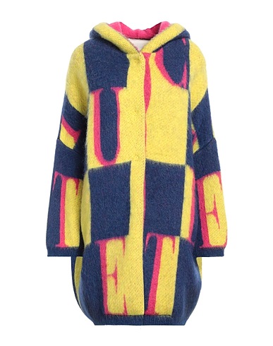 CIRCUS HOTEL Coat Yellow 38% Acrylic, 32% Polyamide, 30% Mohair wool