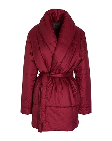 8 by YOOX Shell  jacket RECYCLED NYLON BELTED PUFFER MIDI COAT
 Garnet 100% Recycled polyamide