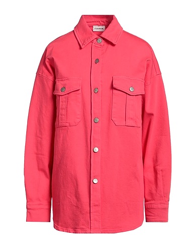 P.A.R.O.S.H. Denim shirt Coral 99% Cotton, 1% Elastane