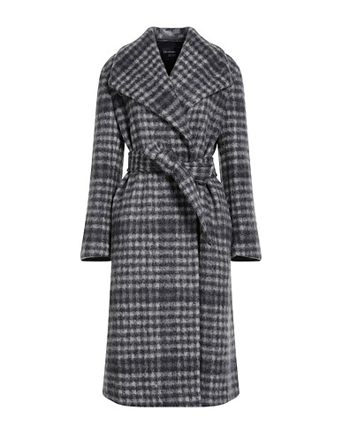 EMPORIO ARMANI Coat Grey 76% Mohair wool, 17% Polyamide, 7% Cotton