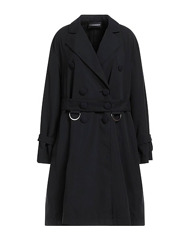 EMPORIO ARMANI Double breasted pea coat Black 100% Polyester