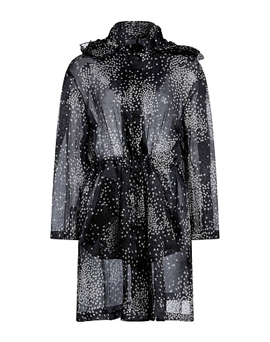 EMPORIO ARMANI Full-length jacket Midnight blue 94% Silk, 6% Polyamide