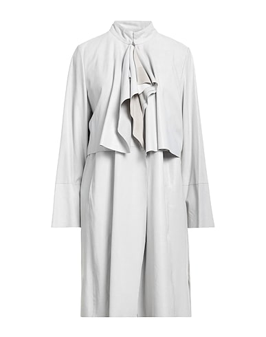 EMPORIO ARMANI Full-length jacket Light grey 100% Goat skin
