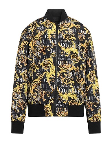 VERSACE JEANS COUTURE Bomber Nero 100% Poliestere, Elastan