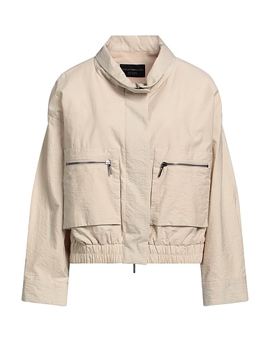 EMPORIO ARMANI Jacket Beige 75% Cotton, 25% Polyamide