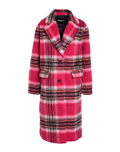DESIGUAL コート フューシャ ポリエステル 60% / ウール 40%