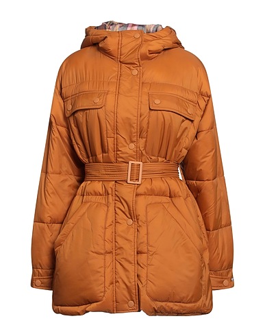 SEMICOUTURE Shell jacket Camel 100% Polyamide