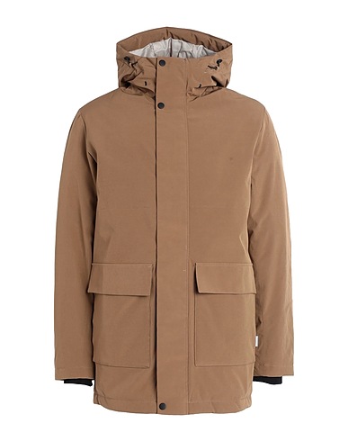 JACK & JONES Coat Camel 92% Polyester, 8% Elastane