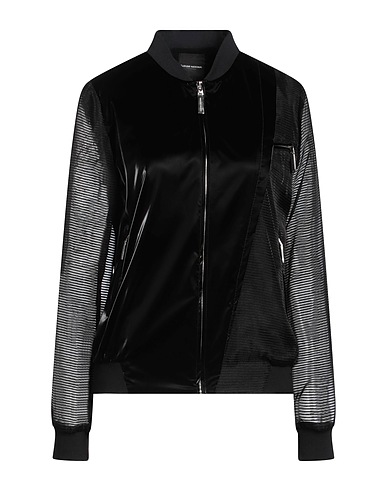 COSTUME NATIONAL Bomber Black 55% Polyurethane, 45% Polyester