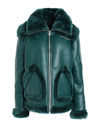 TOPSHOP Jacke Smaragdgrün 100% Polyurethan