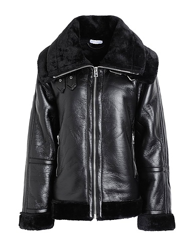 TOPSHOP Jacket Black 100% Polyurethane