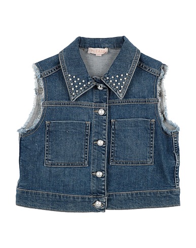PLEASE Denim jacket Blue 98% Cotton, 2% Elastane