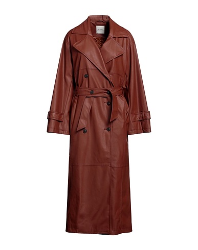 PINKO Coat Brown 100% Polyester