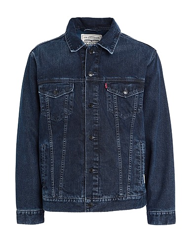 LEVI'S Denim jacket WELLTHREAD RELAXED TRCKR DARK INDIGO - WORN IN
 Blue 100% Cotton