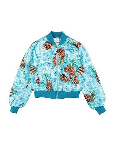 PHILIPP PLEIN Bomber Sky blue 100% Polyester, Polyamide