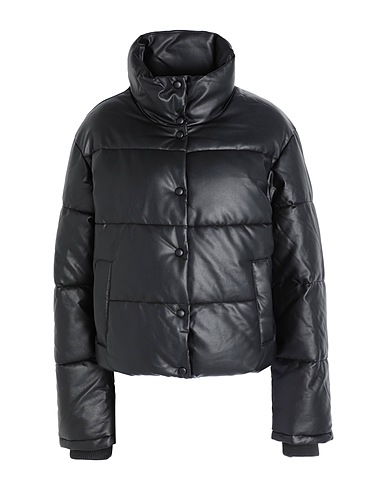 JJXX by JACK & JONES Piumino Nero 85% Viscosa, 15% Poliestere, Spalmato poliuretano