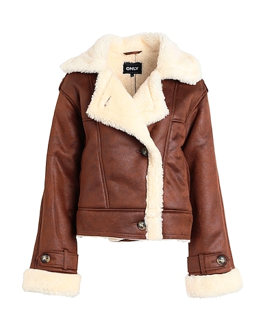 ONLY Jacket Brown 100% Polyester