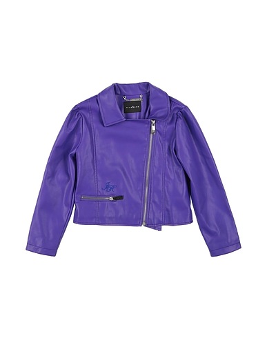 JOHN RICHMOND Biker jacket Purple 100% Polyurethane