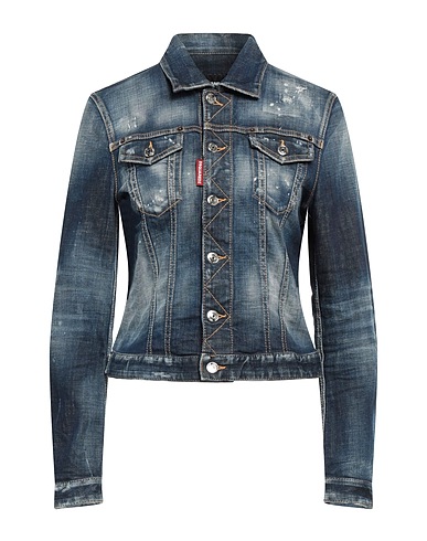 DSQUARED2 Denim jacket Blue 98% Cotton, 2% Elastane