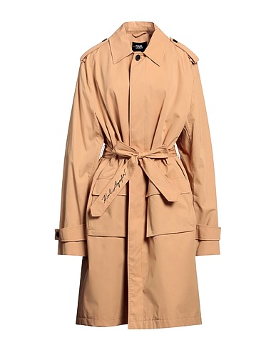 KARL LAGERFELD Lange Jacke Sand 74% Baumwolle, 26% Nylon