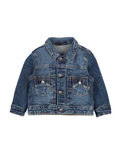 DANIELE ALESSANDRINI Denim jacket Blue 98% Cotton, 2% Elastane