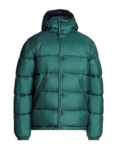 PS PAUL SMITH Shell jacket Dark green 100% Polyamide