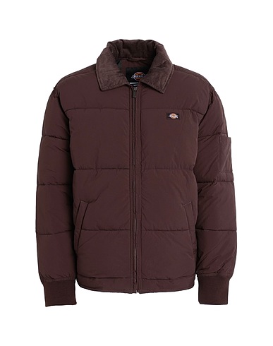 DICKIES Shell  jacket OVERBROOK EISENHOWER PUFFER
 Chocolate brown 100% Polyamide