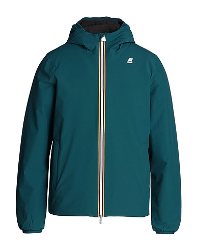 K-WAY Jacket Dark green 92% Nylon, 8% Elastane