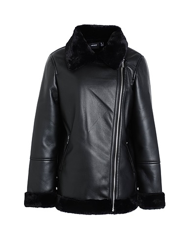 VERO MODA Jacke Schwarz 100% Polyurethan