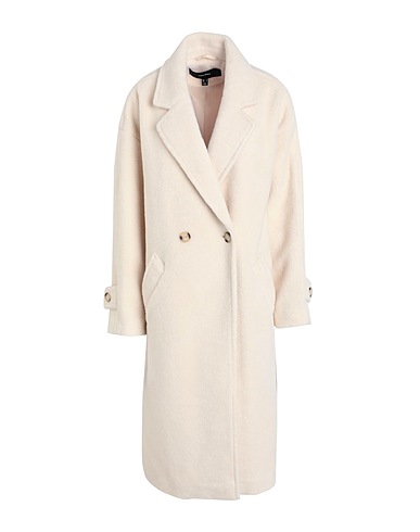 VERO MODA Coat Ivory 100% Polyester